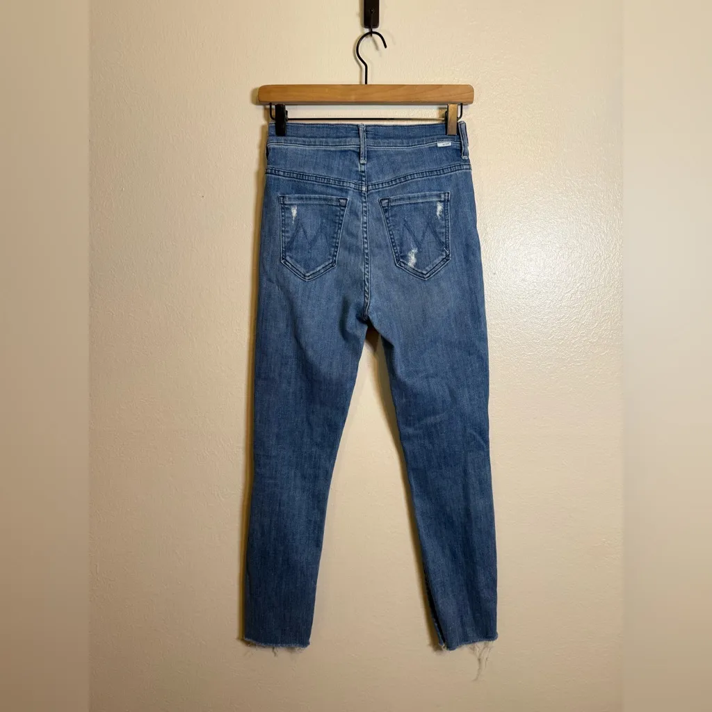 Mother The Stunner Ankle Fray‎ in Graffiti Girl Blue Size 25 - Image 6