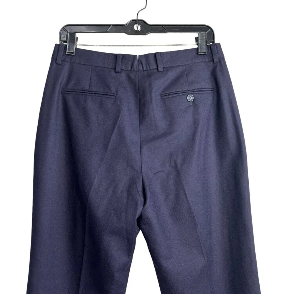 Ralph Lauren Purple Label Wool Dress Pants Pleated Womens Size 6 Blue Italy $890 - Image 6
