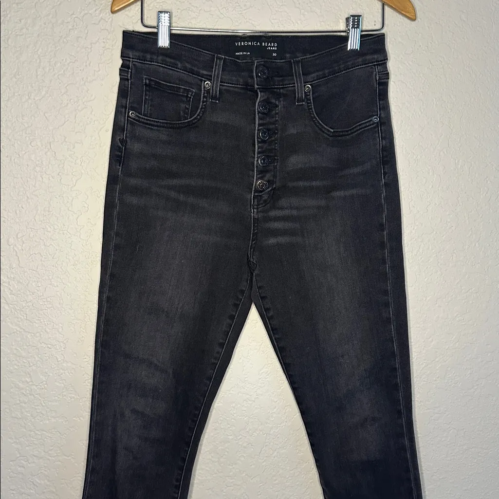 Veronica Beard Debbie Ankle Skinny High Rise Jeans Stretch Size 30 Chic Staple - Image 2