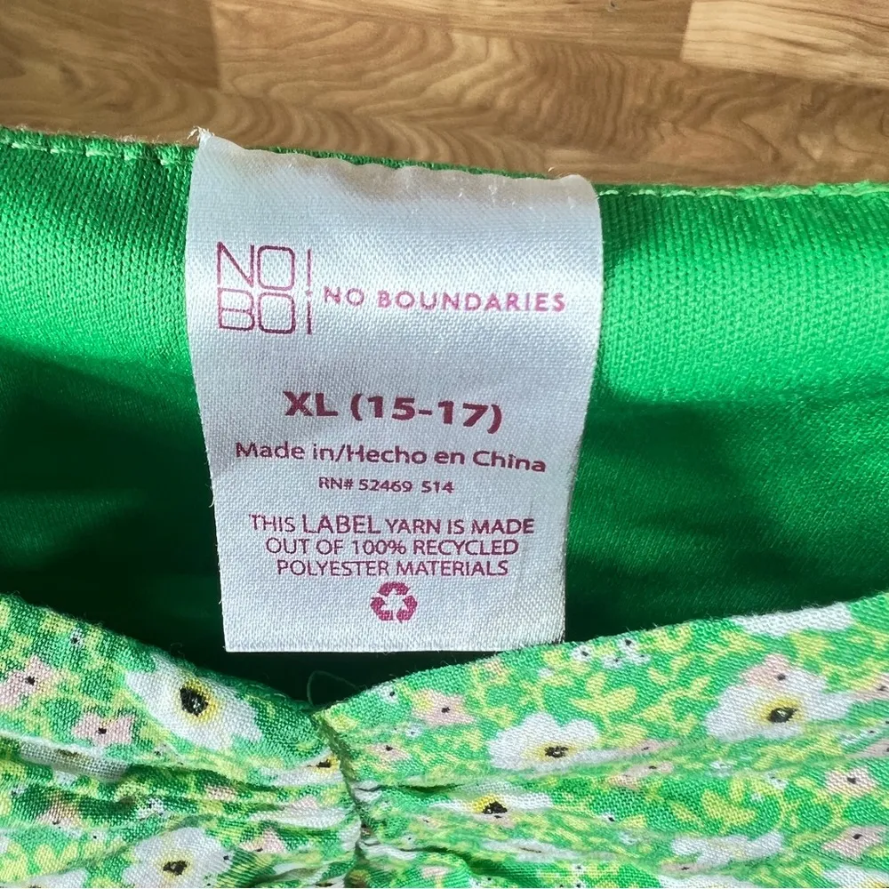 No Boundaries Floral Print Dress w/Bottom Ruffle & Side Zipper & Puffy Sleeves - Image 11