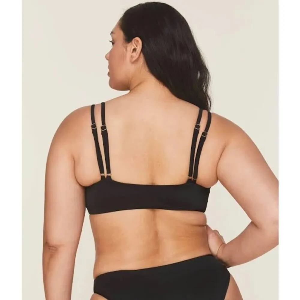 Andie Swim The Rockaway Bikini Swim Top Black M NWT - Image 5