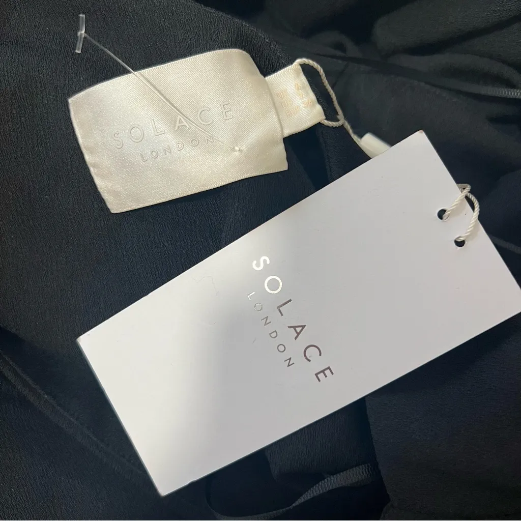 NEW NWT Solace London Sokari One Shoulder Cutout Maxi Gown In Black - Image 11