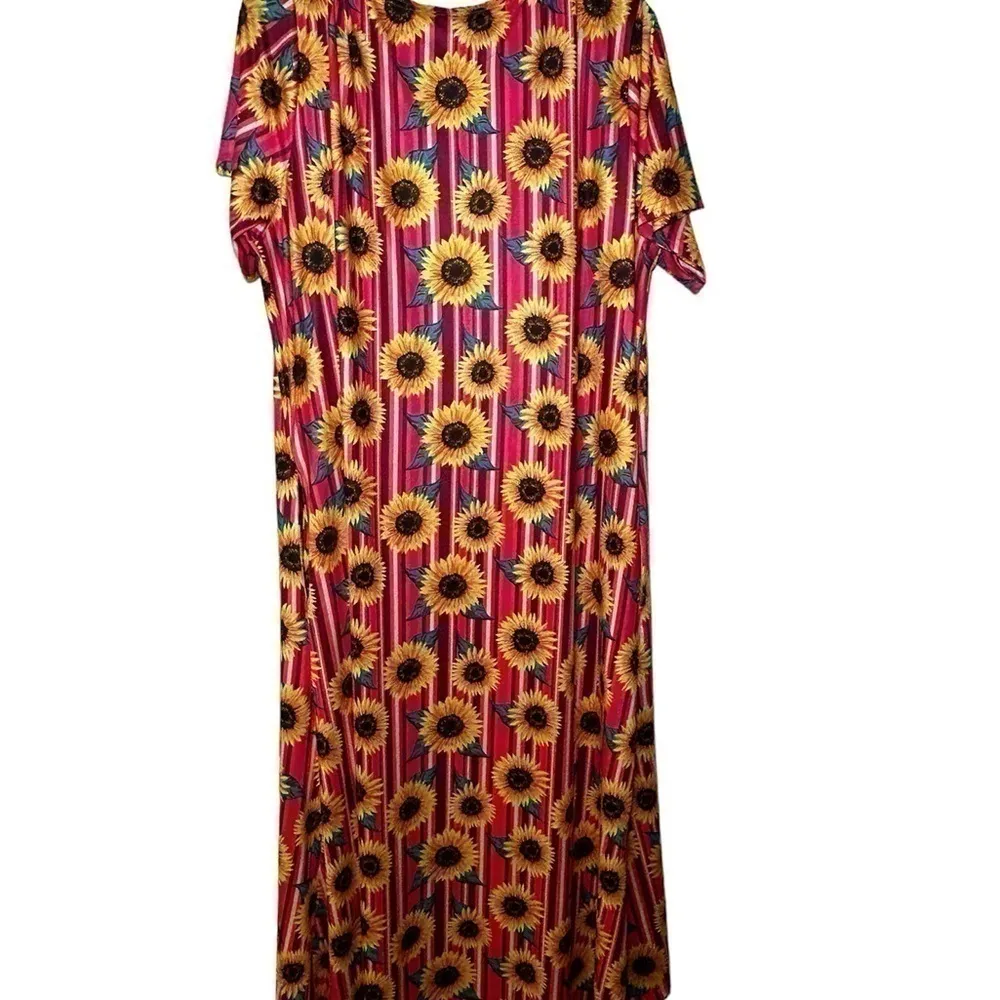 Crazy train sunny side‎ sunflower maxi duster size Medium - Image 9