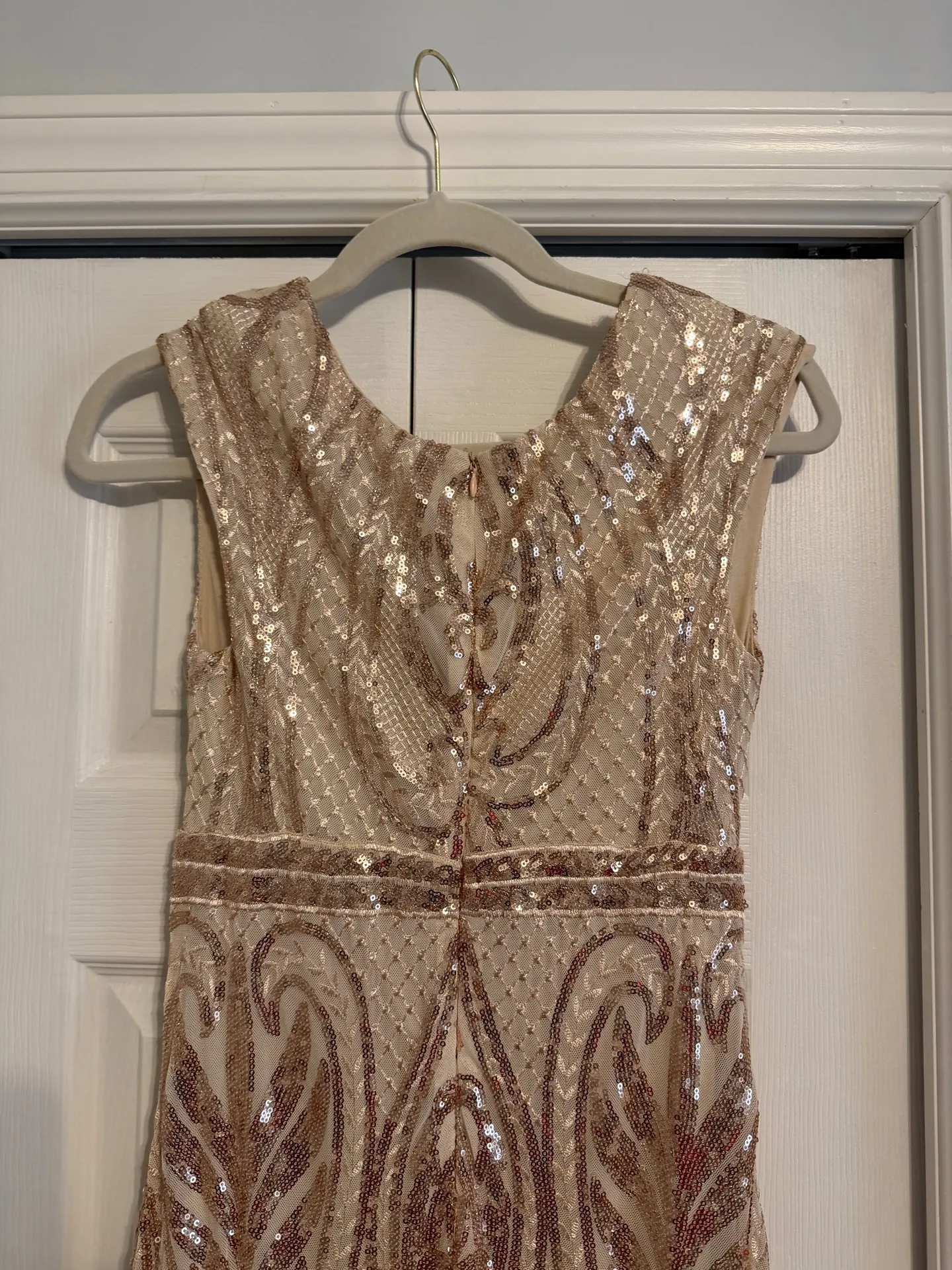 NWT Baltic Born Champagne Sequin Maxi Dress - Image 8