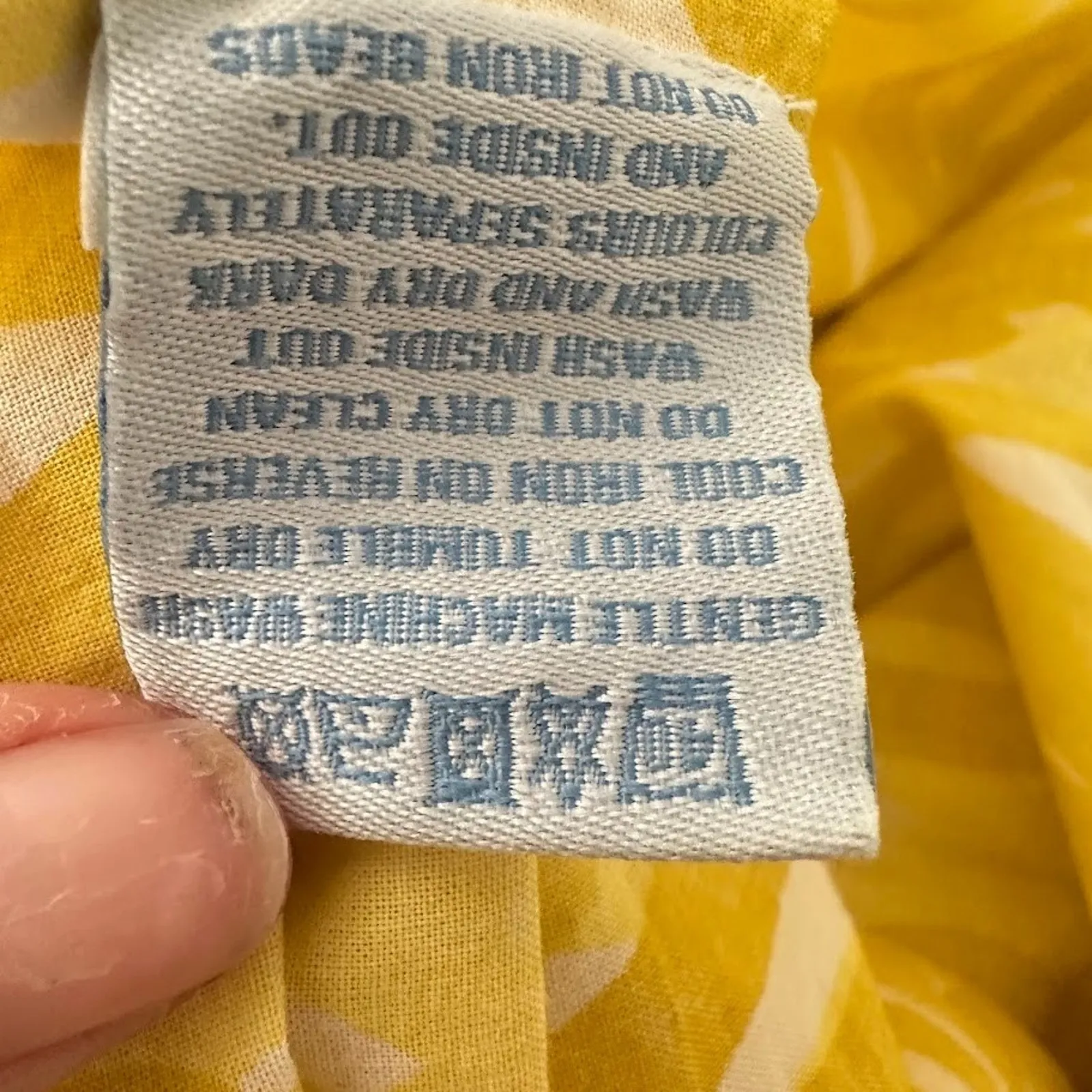 Boden Cotton Tunic Dress Geometric Casual Beaded Yellow Size 8 Lightweight - Image 7