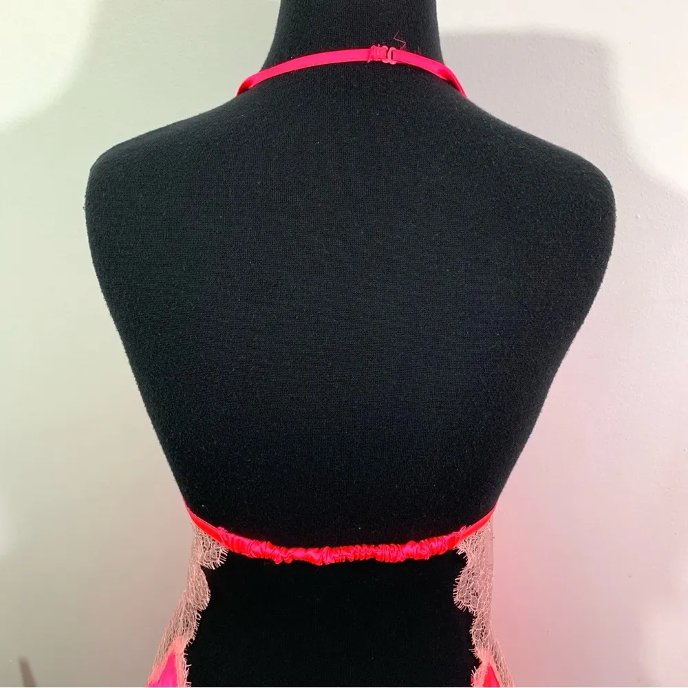 Hot Pink and Lace Victoria's Secret Babydoll Top - Image 8
