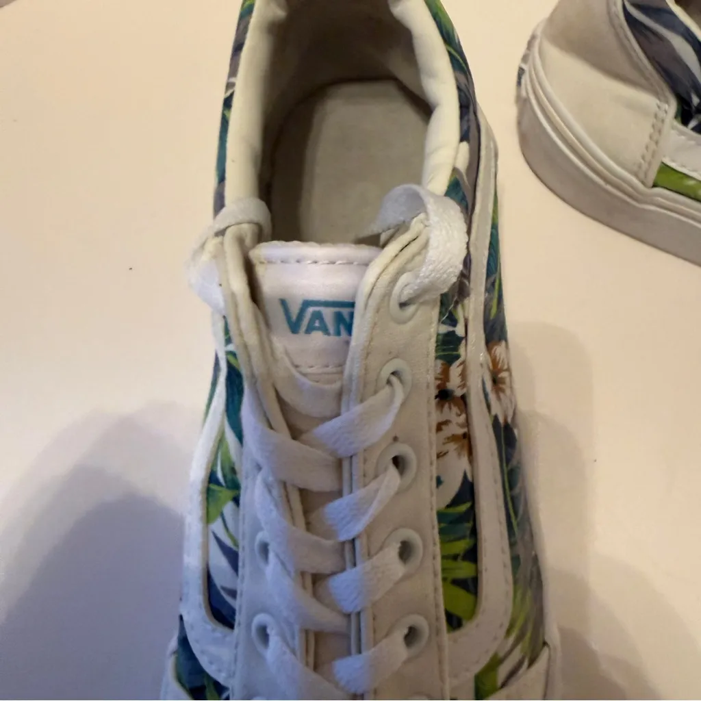 Vans Ward Platform Paradise Floral Womens Size 10 White Athletic Shoes Sneakers - Image 5