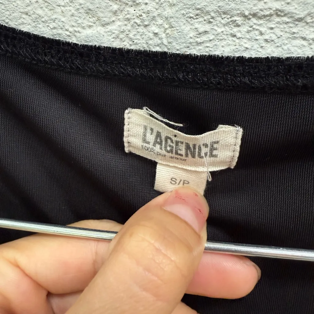 L'AGENCE Kaeli Velvet Square-Neck Tank Top - Image 3