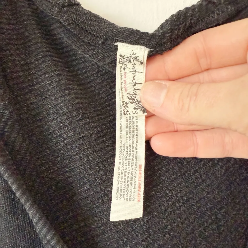 Free People Intimately Rain or Shine Hooded Romper Jumpsuit Sz L - Image 5