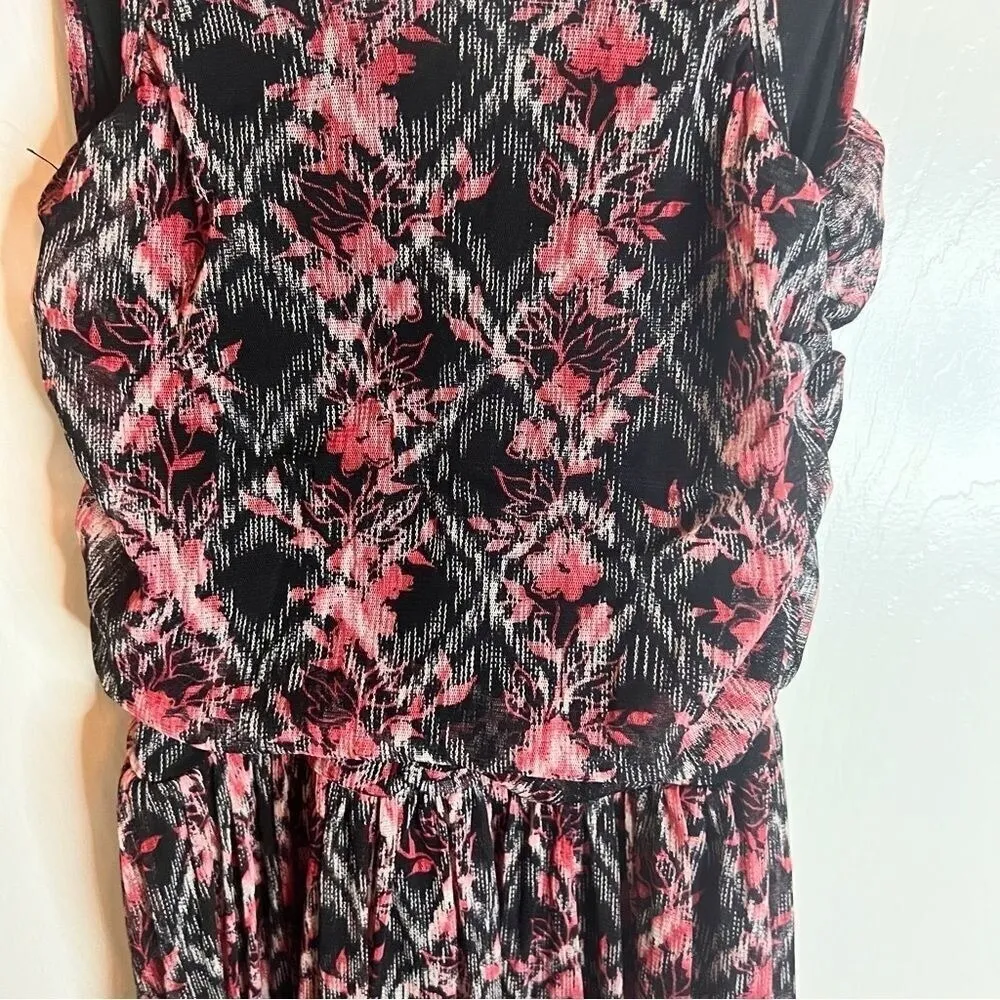 Free People High Low Floral Midi‎ Dress Size Small Travel Going Out Boho - Image 7