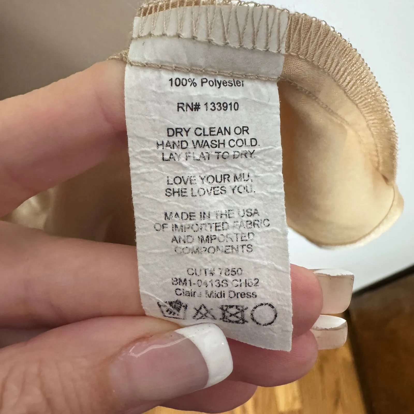 Show Me Your Mumu Claire Midi Bridesmaid Dress Gold Champaign Wedding Formal - Image 8