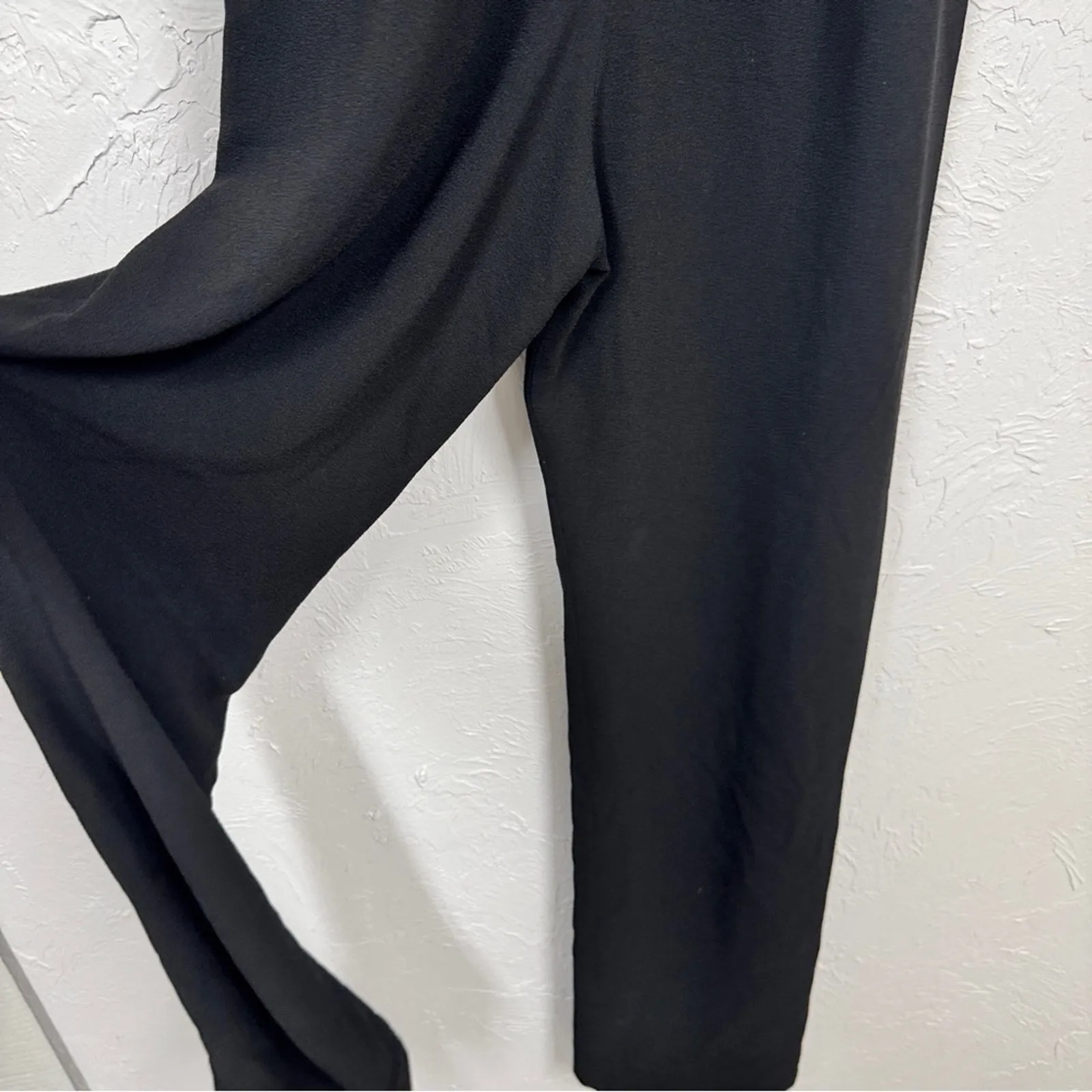 Dress The Population Black Ruffled Sleeve Jumpsuit Womens M Formal Classic Girly - Image 8