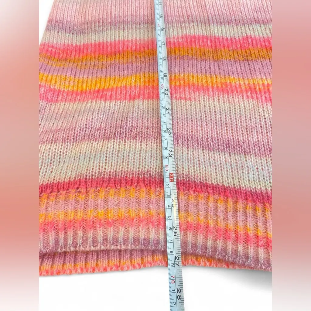 Gap Size Large Tunic Crewneck Sweater Milulticolored, Pink, Creme, Cozy, soft Pink - Image 6