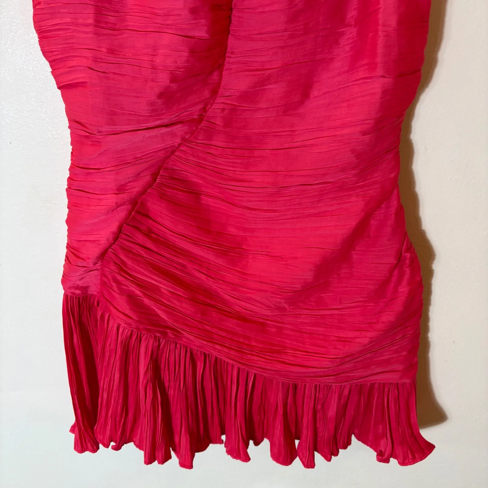 FRENCH CONNECTION Althea Sleeveless Ruched Mini Dress Size 6 - Image 5