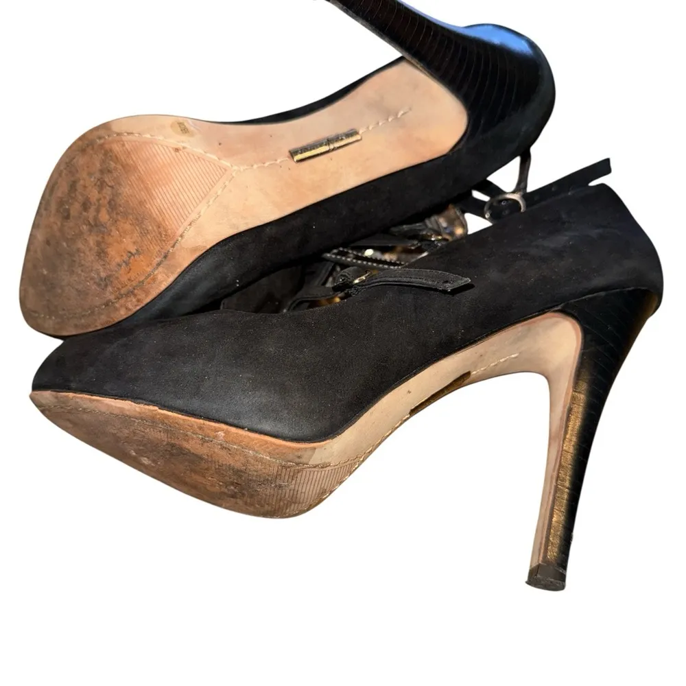 Vince Camuto Women's Marcia High Heel Round Toe Suede Shoes - Image 7