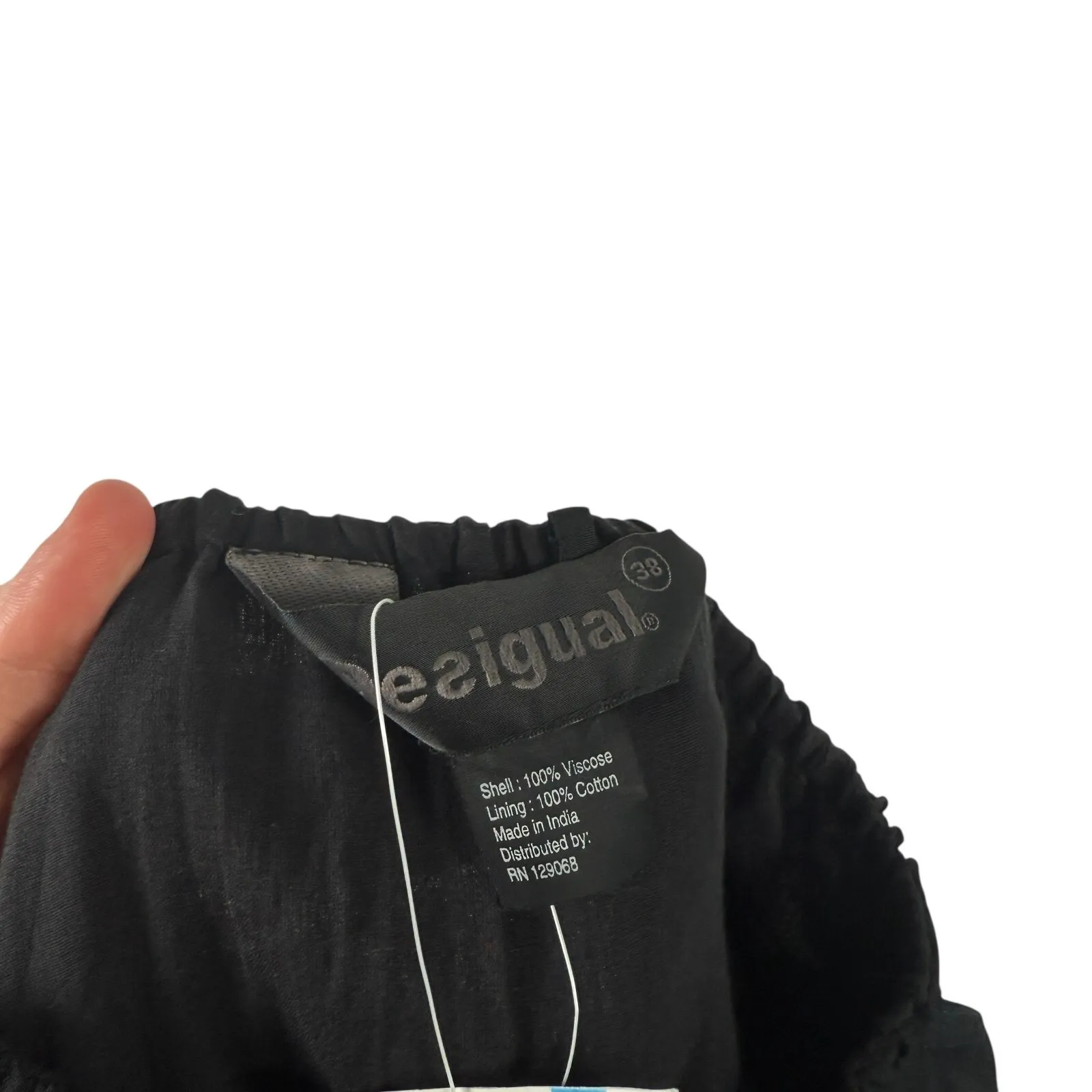 Desigual Vintage Strapless Mini Sun Dress Boho Artsy Y2K Womens 38 US Small 6 - Image 6