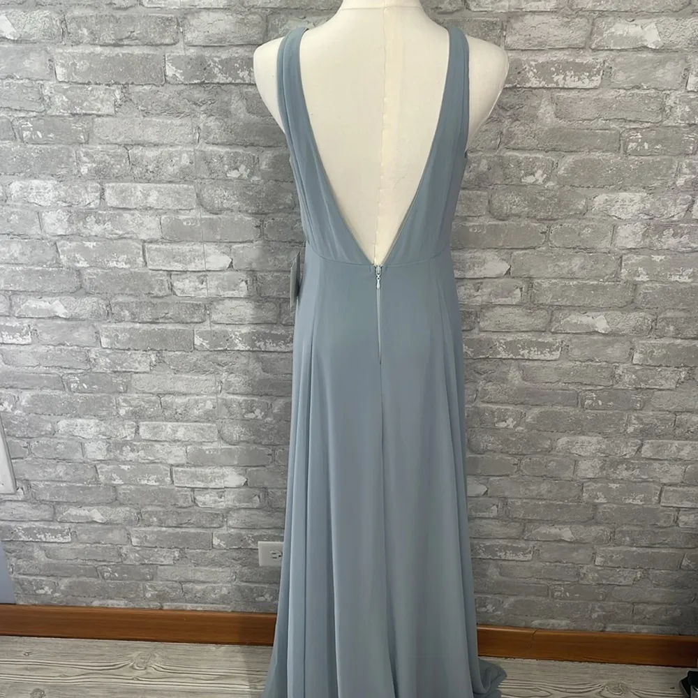 Show Me Your MuMu Jenn Blue Backless Gown - Image 6