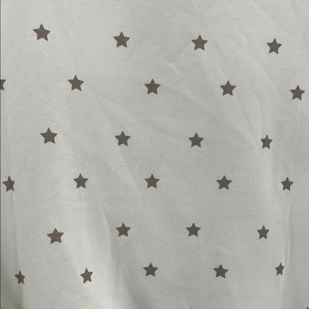 Vinyl Icons Gold White star large bow Sweatshirt S metallic Christmas holiday - Image 6