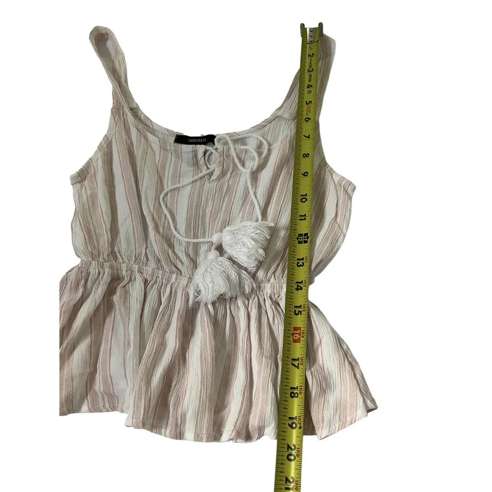 Forever 21 Women Size Small Bohemian Summer Top Shirt Blouse Boho 18-678 - Image 7