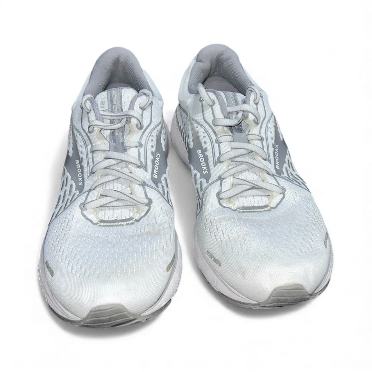 Brooks Adrenaline GTS 20 Women's Size 9D (wide) Running Shoes White Gray - Image 3