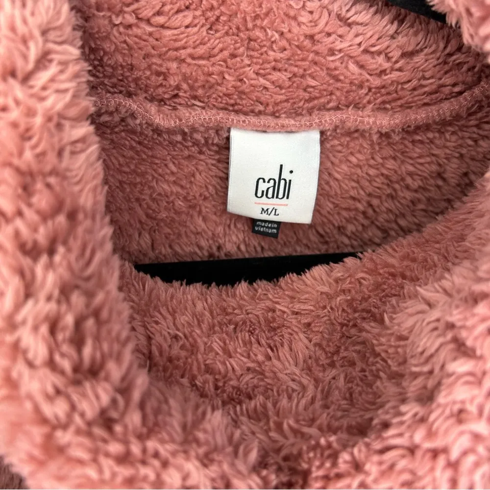Cabi Embrace Cowl Pullover Cozy Pink Women's Sweater M/L - Image 4