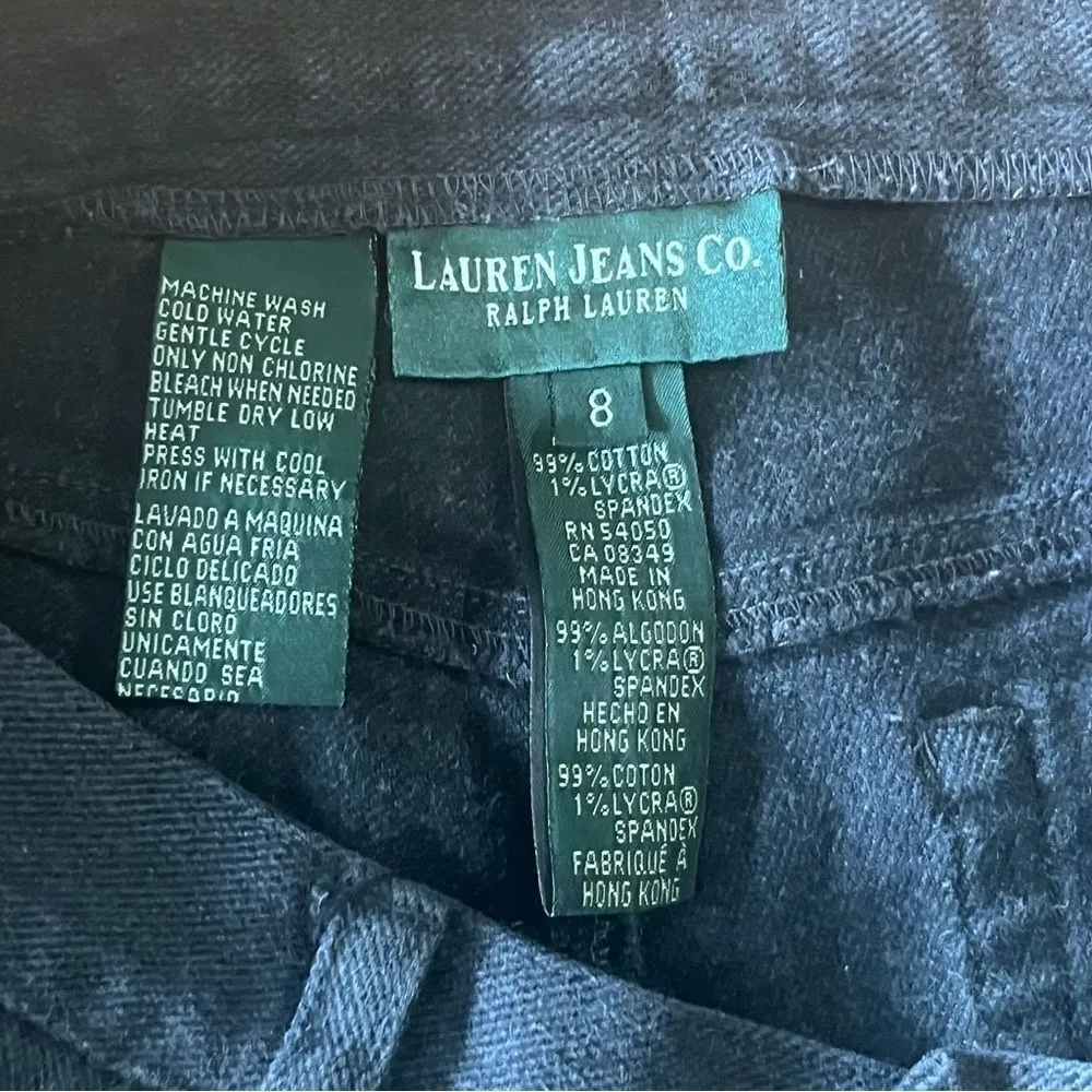 Lauren Ralph Lauren LRL Jeans Mom High Rise Tapered Dark Wash Ladies - Image 5