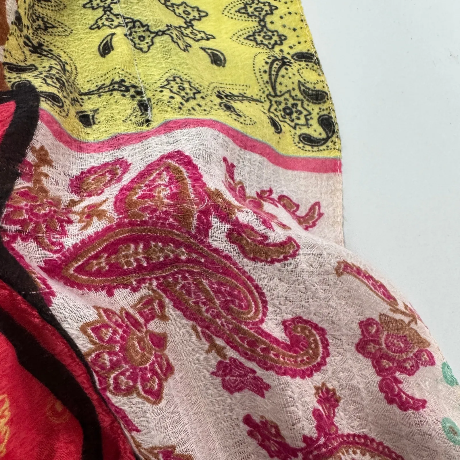 Do Everything In Love Kimono‎ Womens One Size Bohemian Patchwork Paisley Boho - Image 10