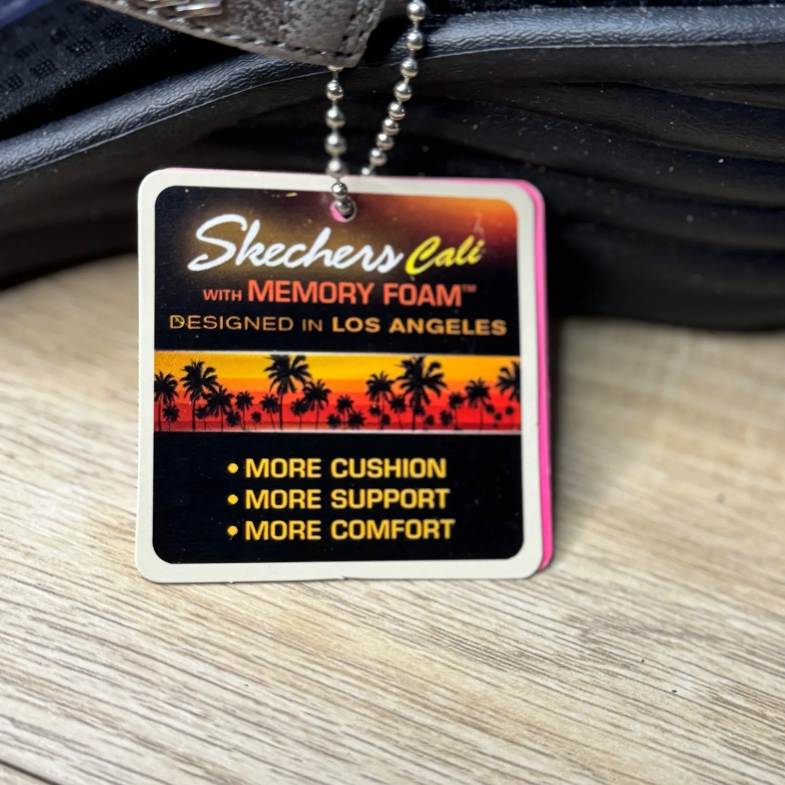 Skechers Cali Wedge Sandals Womens 8.5 W Pewter Memory Foam Comfort Wide‎ Fit - Image 9