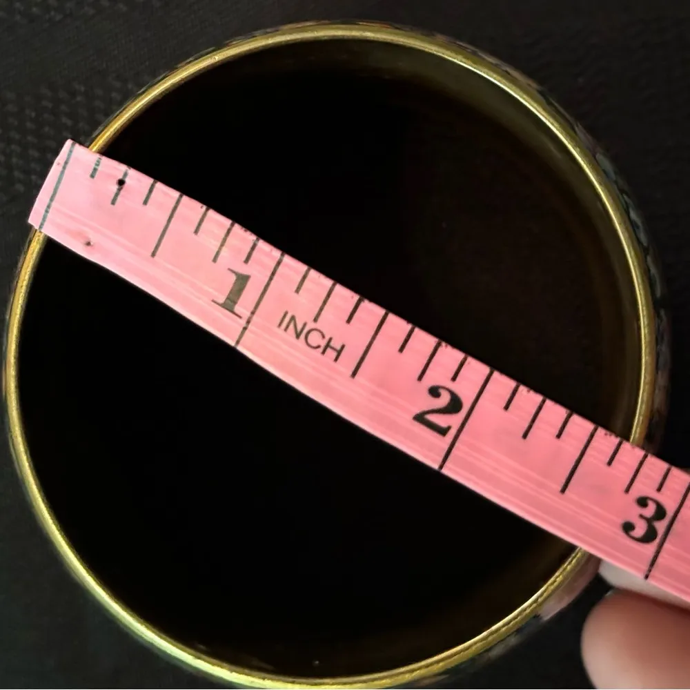 Wide Cuff Bangle Bracelet Floral Romantic Bohemian Bloomcore Elevated Basics - Image 7