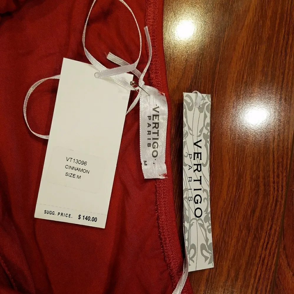 **SALE**Vertigo Paris Halter Cinnamon Halter Size Med - Image 5