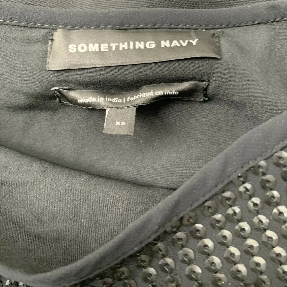 Something Navy  Wrap Sequin Midi Skirt - Image 4