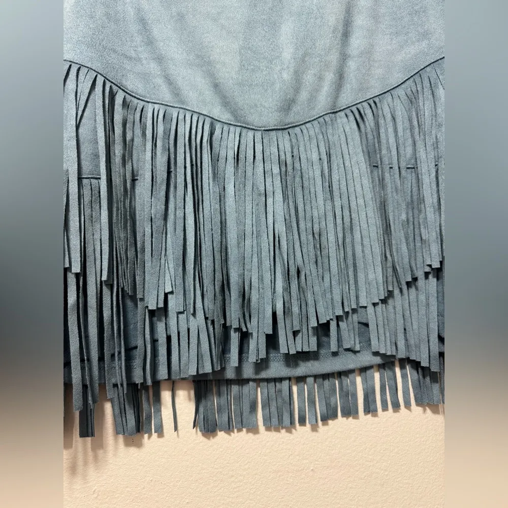 Altar’D State Fringe Faux Suede Mini Skirt Size Large US 6 - Image 4