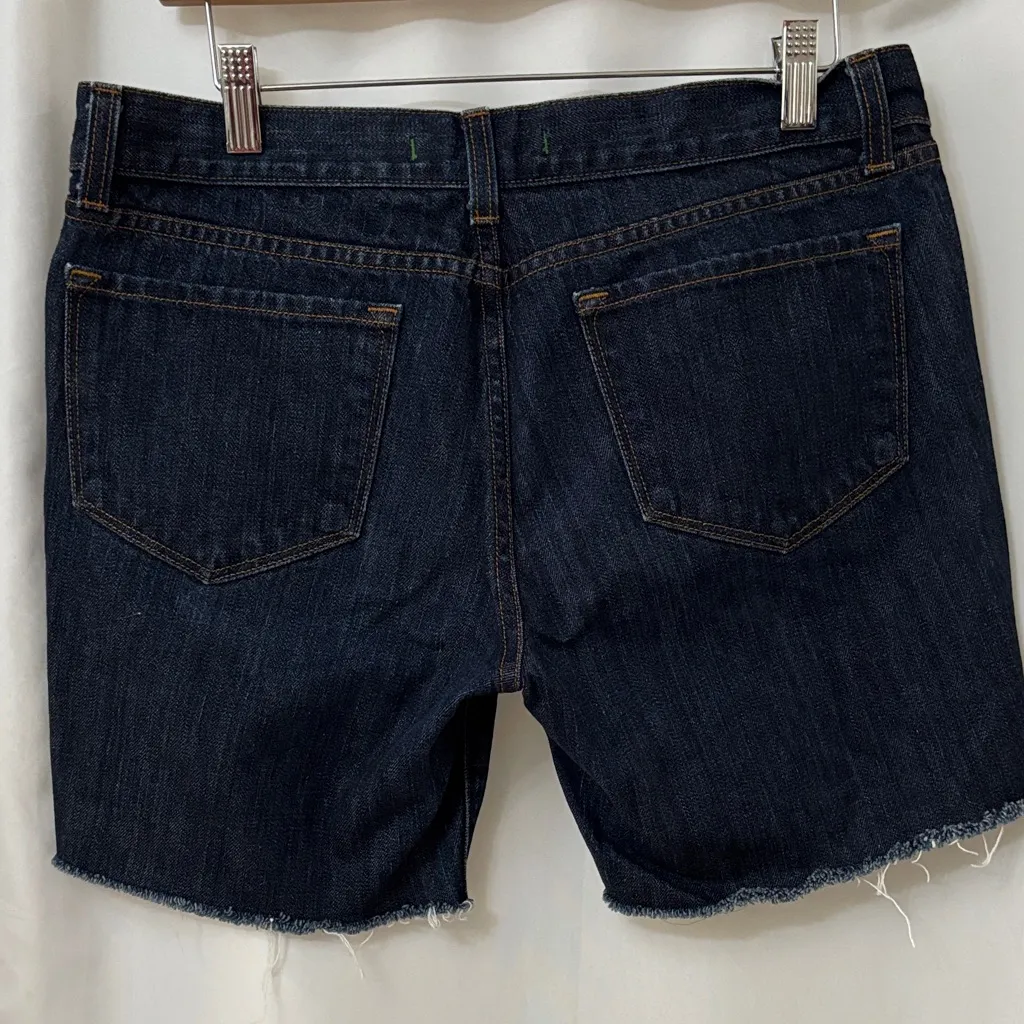 J Brand Indigo Denim Frayed Shorts - Image 4