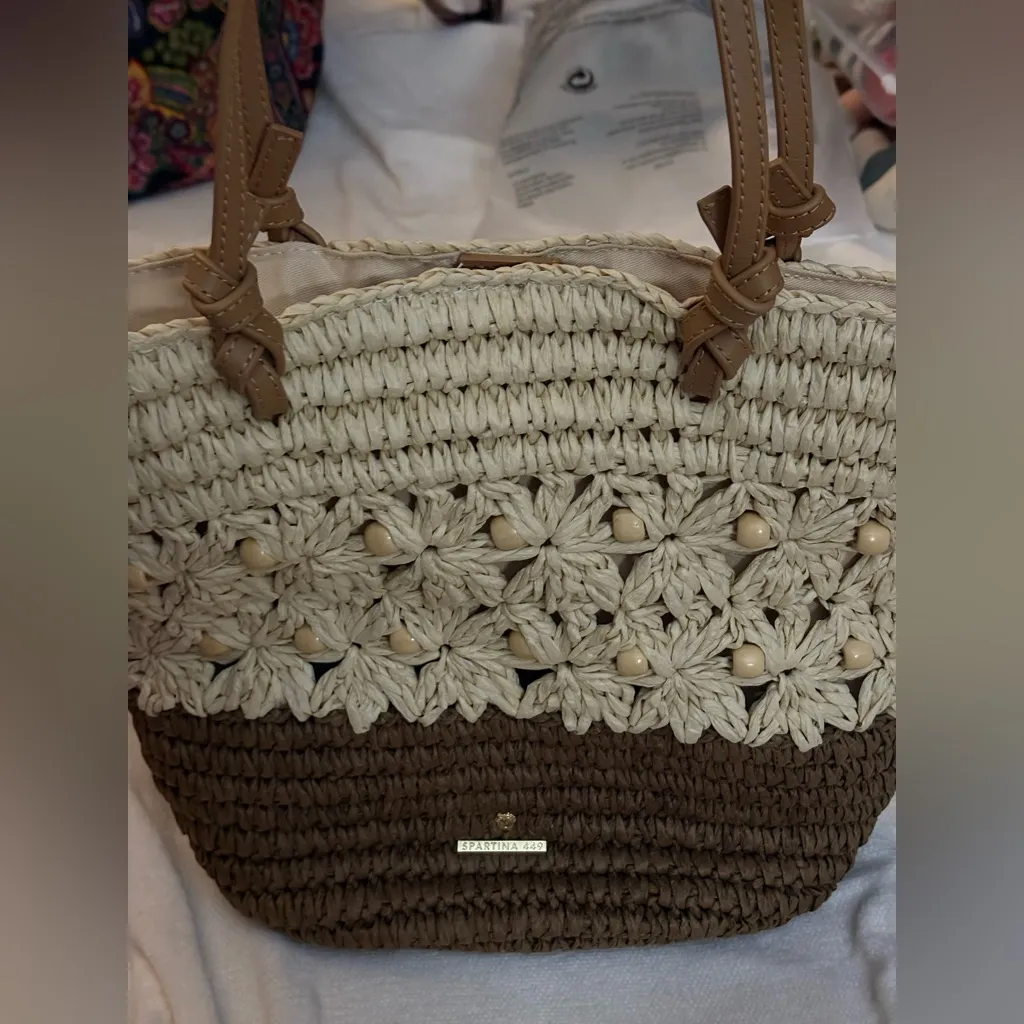 Spartina 449 woven boho shoulder bag - Image 10