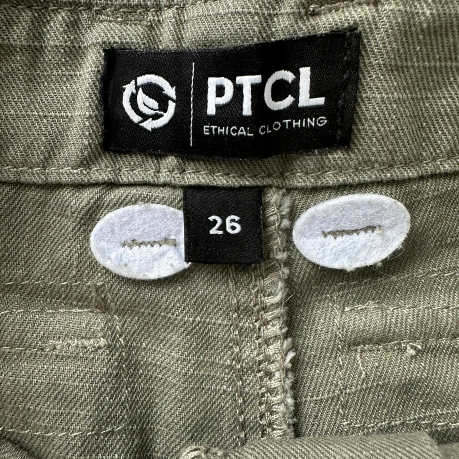 PTCL Cargo Pocket Mini Skort Olive Green Summer Casual Party Festival Size 26 - Image 8