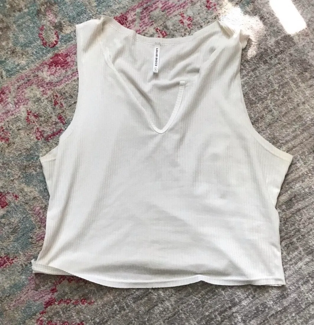 Lulus White Crop Top - Image 4
