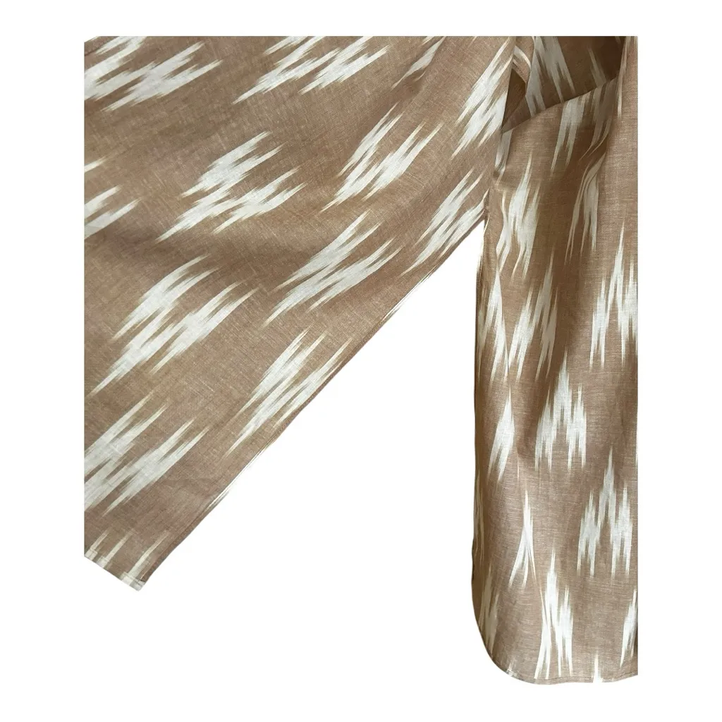 Sewing for futures fair trade flyaway layering wrap top OS Tan Size L - Image 5