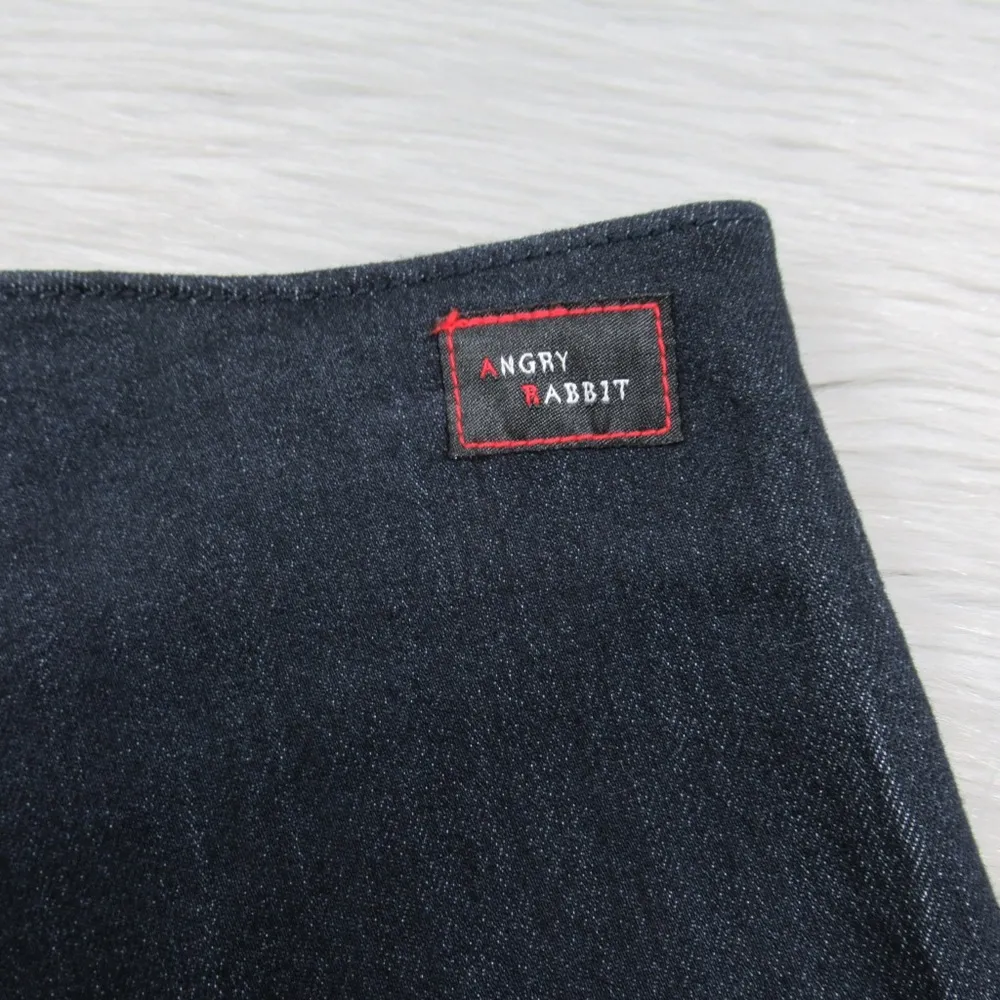 ANGRY RABBIT Sailorette The Seas Flare Leg Jeans In Dark Wash Women's Size 31 - Image 9