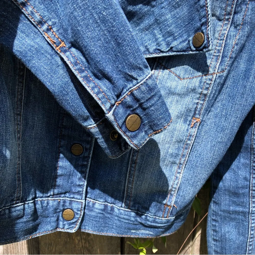 Bullhead Blue Denim Jean Jacket L - Image 5