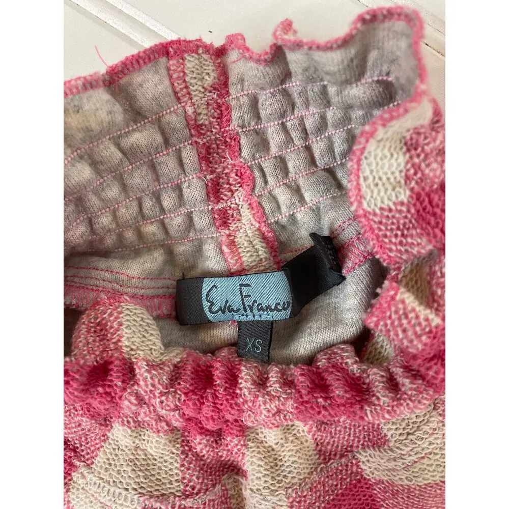 Anthropologie Eva Franco Alexis Ruffled Gingham Top Pink & White Plaid Size XS - Image 7