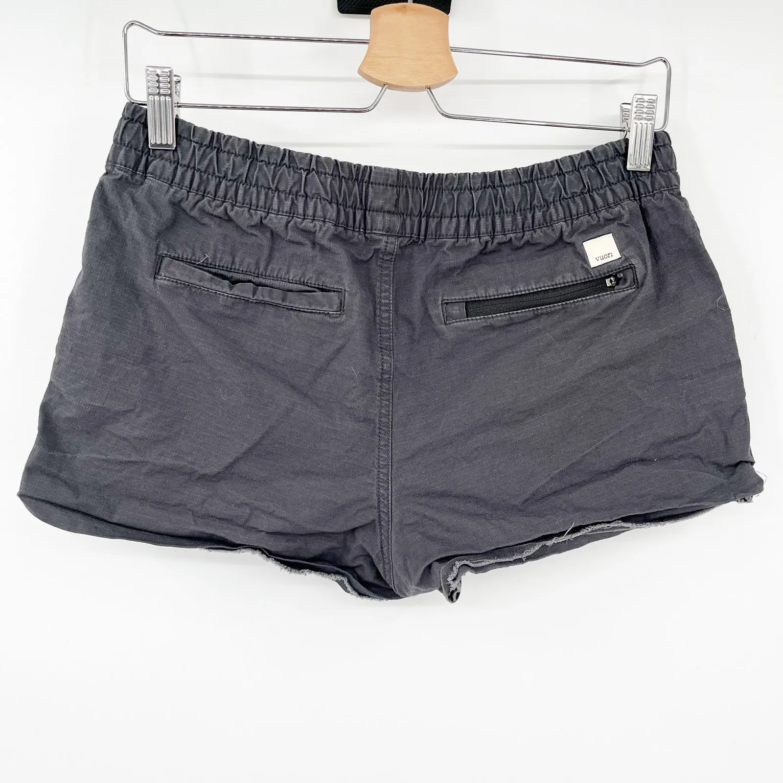 Vuori Womens Summer Outdoor Vintage Ripstop Elastic Waist Pull‎ On Shorts Size S - Image 8