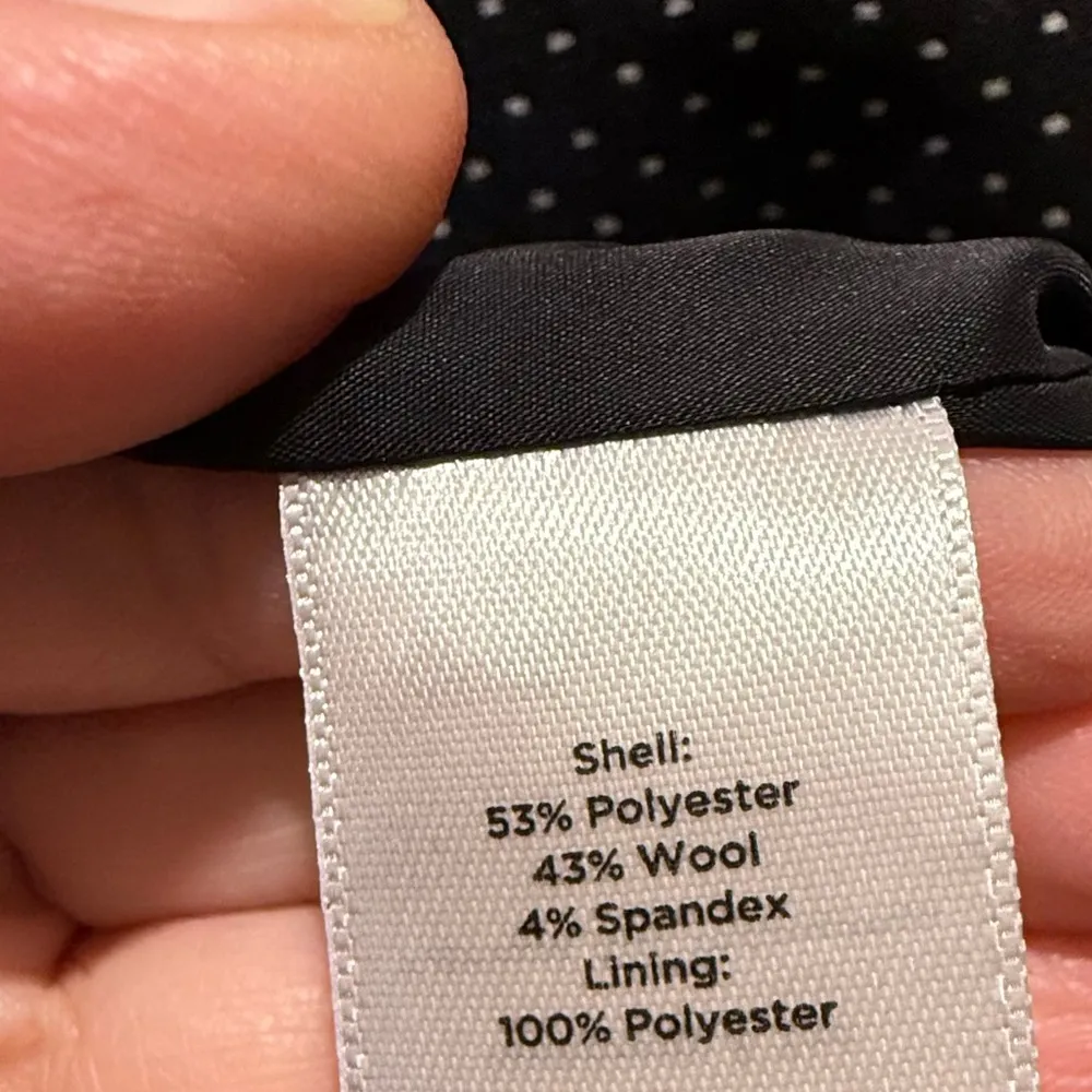 Talbots Black and White Dotted Blazer size 10 - Image 8