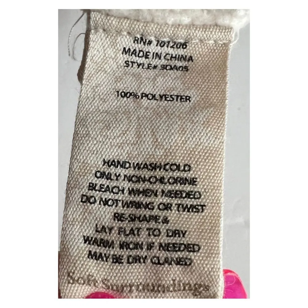 Soft Surroundings Lisbeth chenille striped sweater 1X color block pastel v neck - Image 4