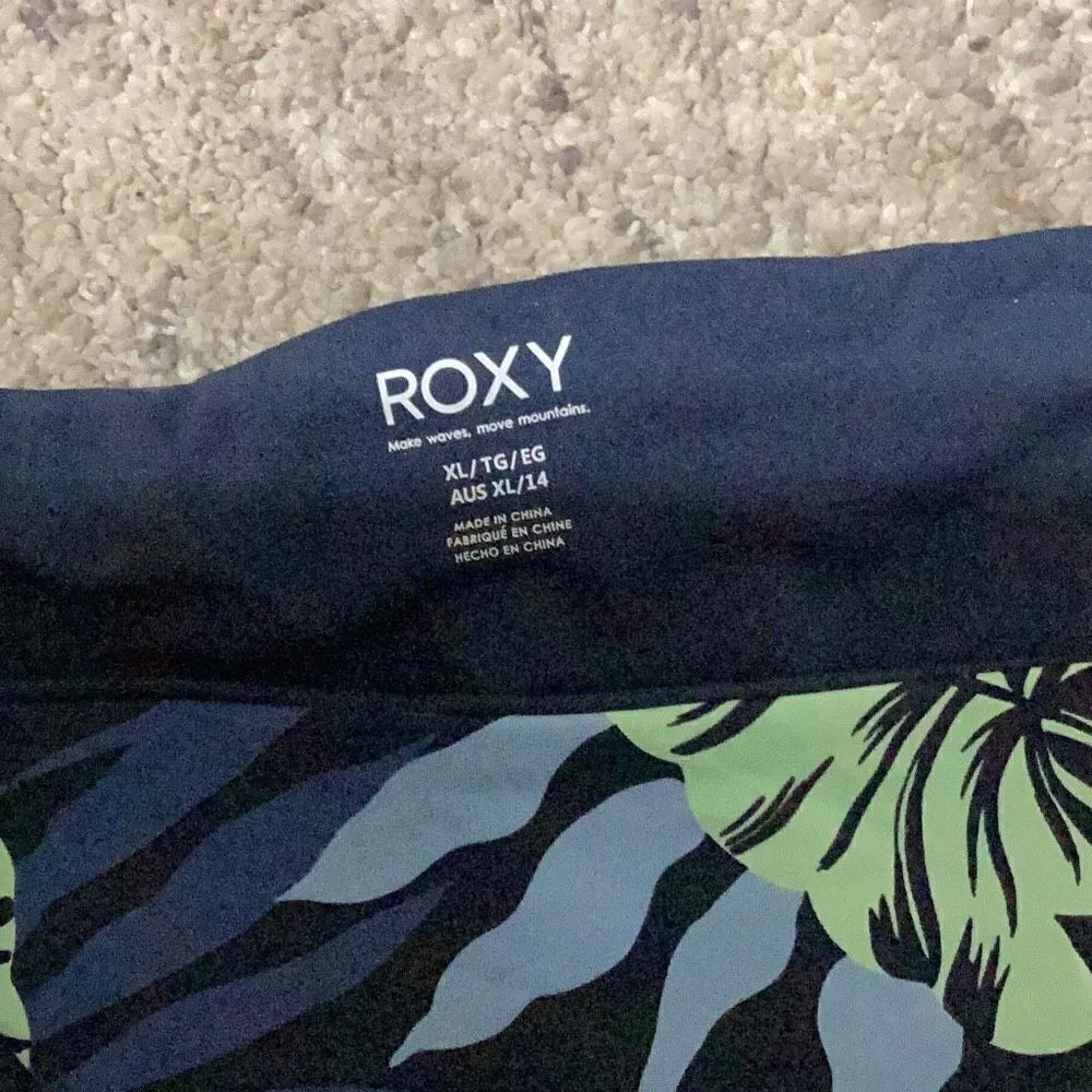 Roxy New.  navy hipster bikini bottom. XL - Image 7
