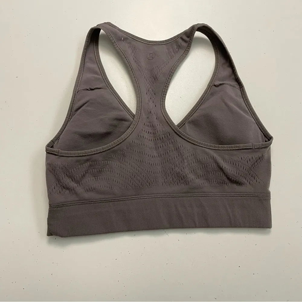 Reveal Sports Bra Digital Rain Light Support Knit Lunar Rock Taupe - Image 6