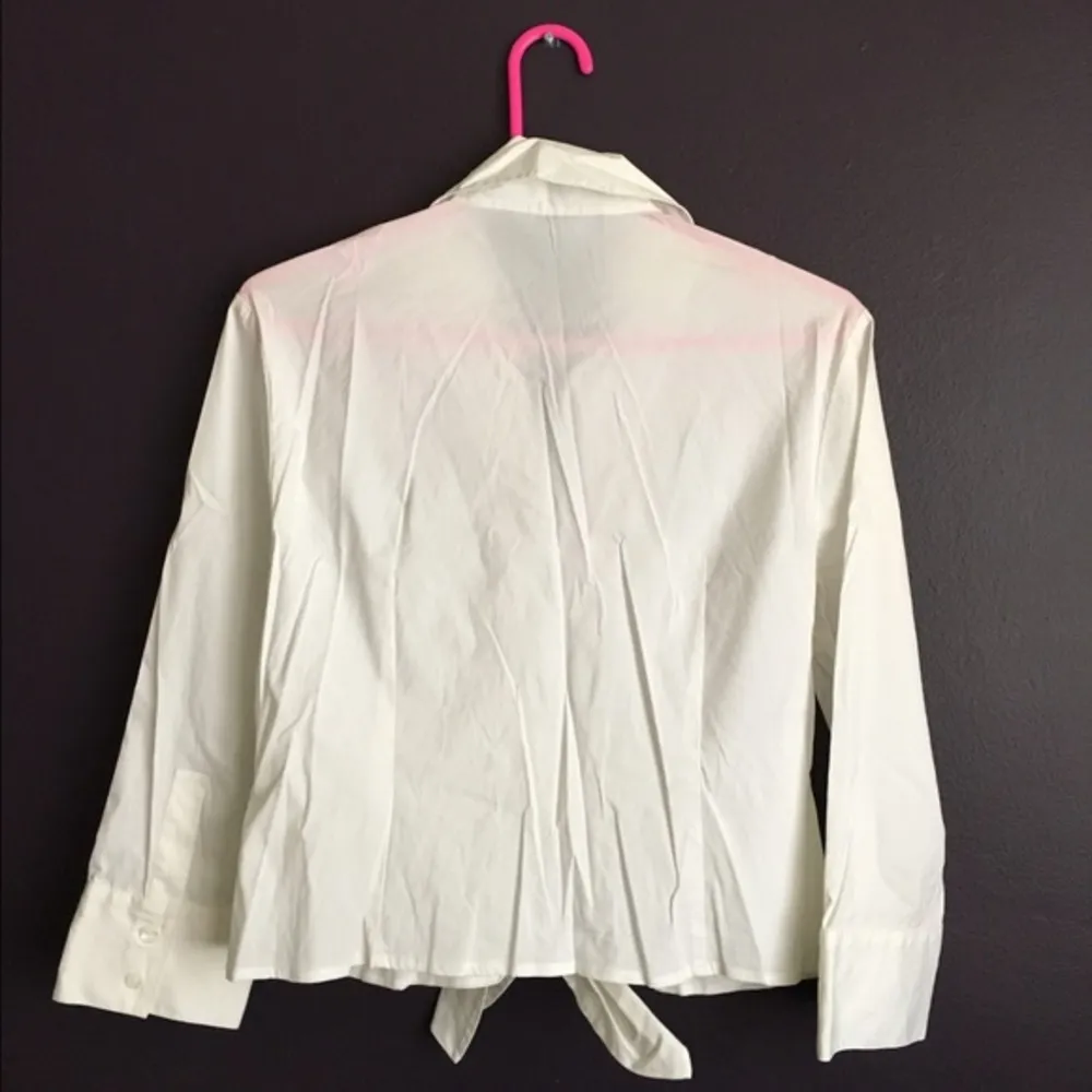 Lafayette 148  White Blouse - Image 2