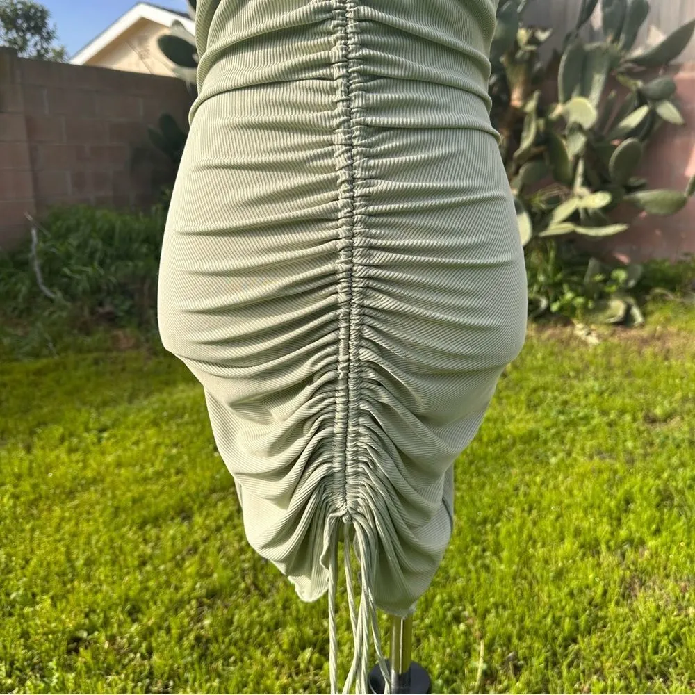 AVERY MINI DRESS SAGE Size 8 - Image 4