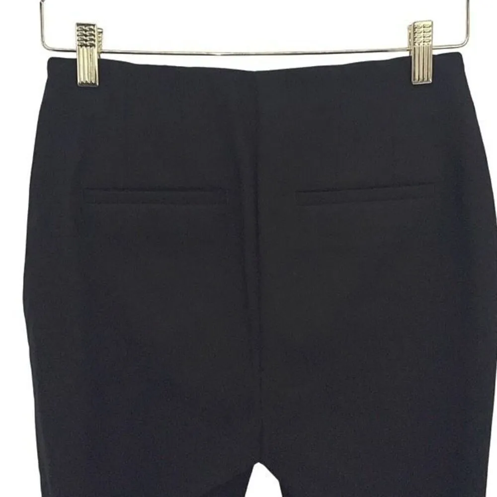 LOFT Womens Side Zip High Waist Seam Detail Ankle Trouser Pants‎ Black Size 6P - Image 4