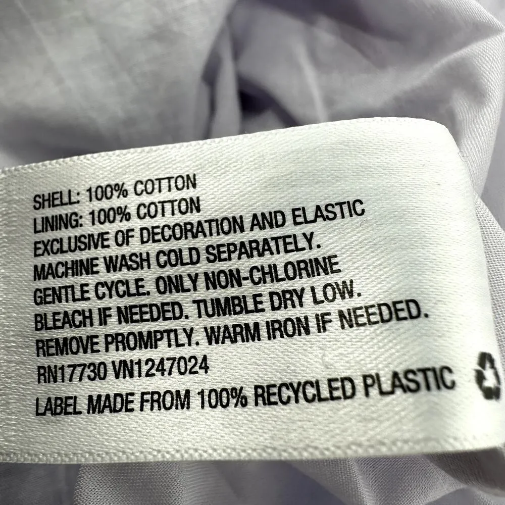 LoveShackFancy x Target Lou Dress Ruffle Tiered Floral Lace Trim Mini Purple L Size L - Image 4