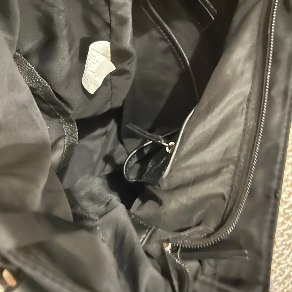 Madden Girl Black Convertible Nylon Tote - Image 9